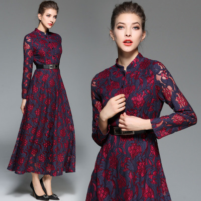 Jacquard Lace Swing Dress, picture 5 of 7
