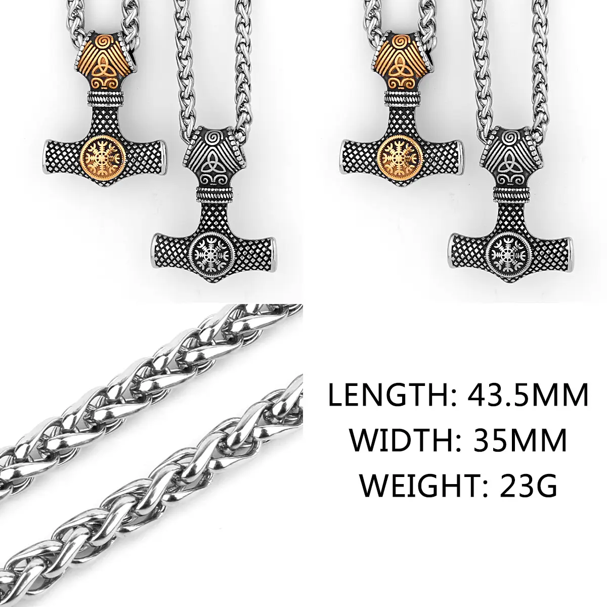 Stylish Stainless Steel Pendant Necklace