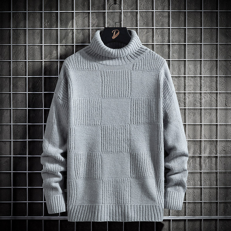 Title 2, Loose Knit Bottoming Turtleneck Sweater Men