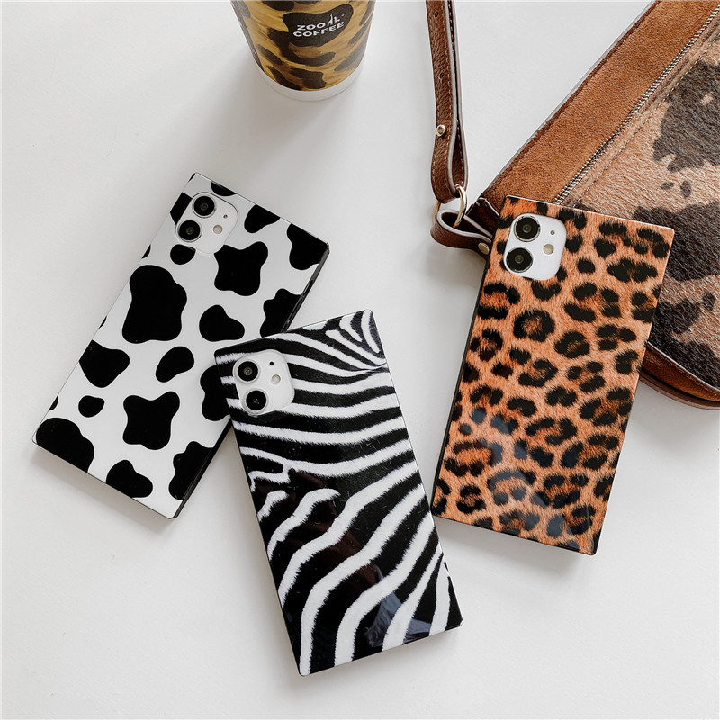 Square Animal Print Mobile Phone Case - Image 3