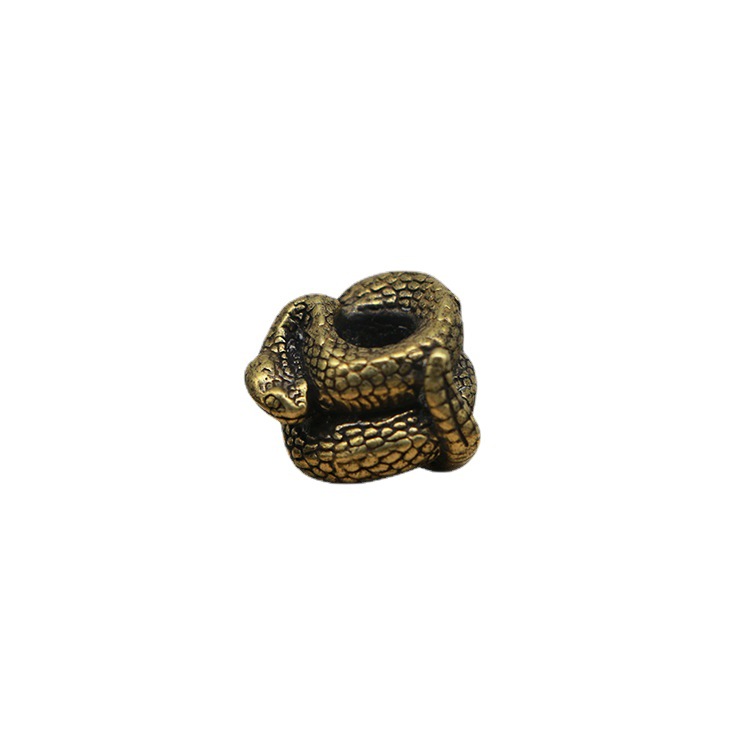 Retro Handmade Brass Creative Snake Spacer Bracelet Accessories Coiled Snake - Shop at LoveMi