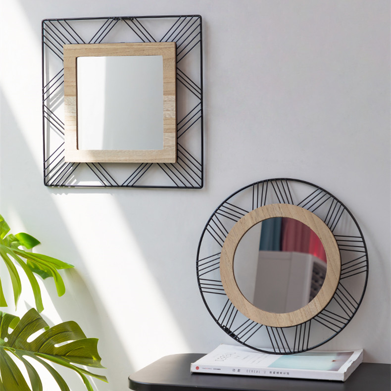 Irregular Iron Wall Mirror, picture 2 of 4