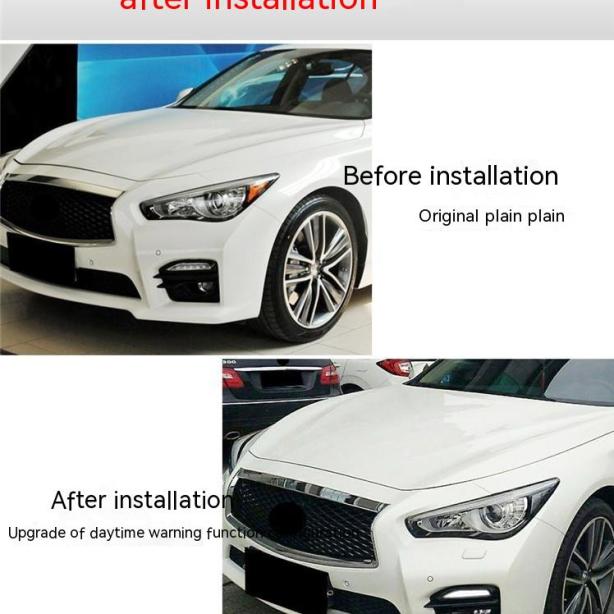 Infiniti Q50/Q50L/Q70-ի առջևի բամպերի LED շրջադարձային ազդանշանային, մառախուղի և ցերեկային լույս