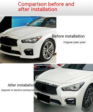 Infiniti Q50/Q50L/Q70-ի առջևի բամպերի LED շրջադարձային ազդանշանային, մառախուղի և ցերեկային լույս