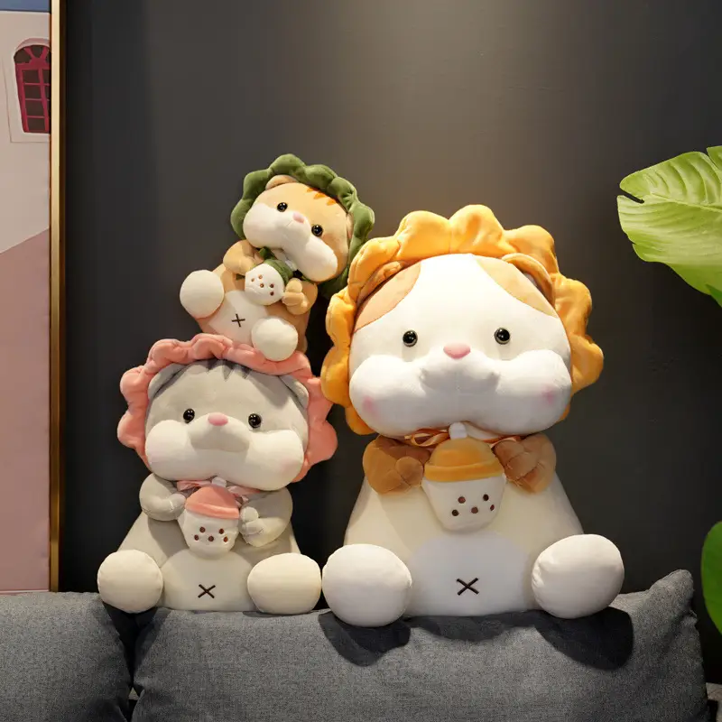 Baby Bottle Cat Plush Toy Doll