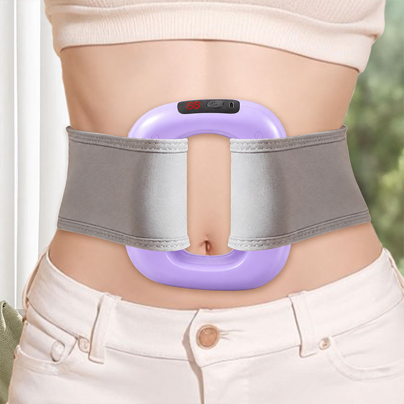 Electric Fascia Ring Massager Heat 3 Modes 5 Levels Rechargeable USB-C Purple — image 3