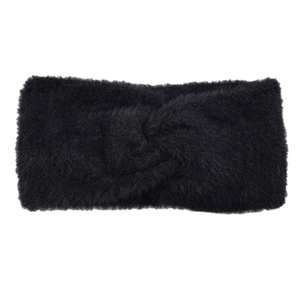 Title 7, Cross Knit Headband In Imitation Of Mink Hair