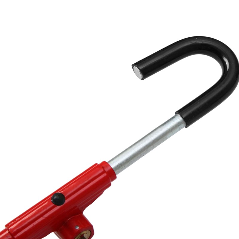 Car Steering Wheel To Pedal Lock Anti-theft Device Twin Hook With 2 Keys Red — image 5