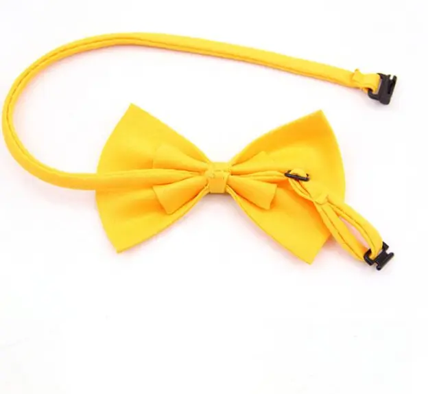 Creative Simple Solid Color Dog Cat Bow Tie Yellow - Shop at LoveMi