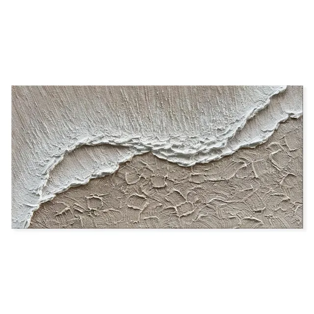 Earth Texture Sea Beach Oil Paintings Hand Painted White Ocean Waves Canvas Living Room Home Decor Modern Landscape Wall Art Painting Without Inn... Without Inner Frame - Shop at LoveMi