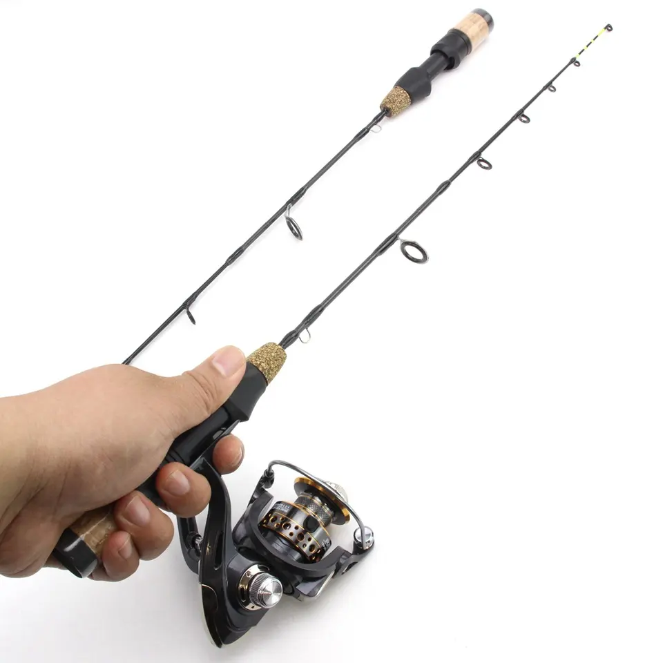 Double Tip Ice Fishing Winter Spinning Wheel Tackle Set