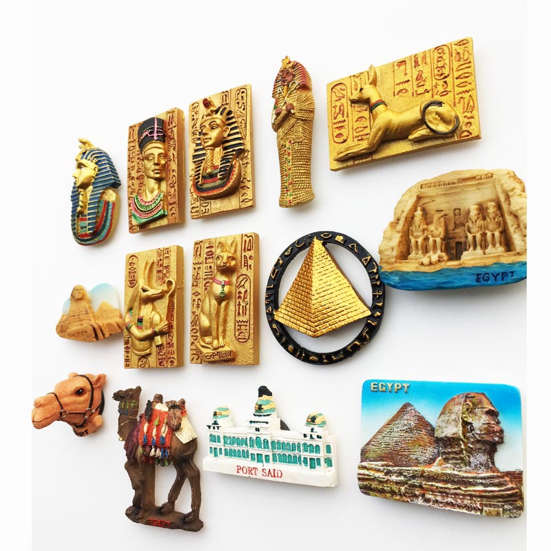 Title 3, Egypt Creative Culture Resin Crafts Magnetic Re...