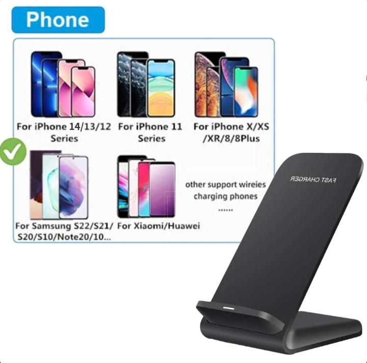 Qi Wireless Fast Charger Charging Pad Stand Dock 2