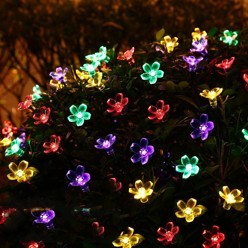 Solar Sakura Small Lantern String Light Outdoor Waterproof Courtyard Arrangement — foto 4