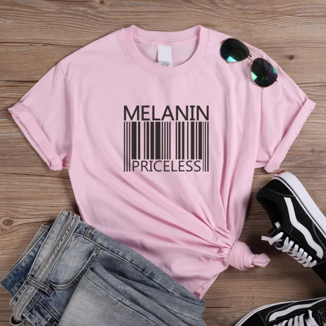 Barcode Trend Street Short Sleeve T Shirt Pink Black Word - Shop at LoveMi