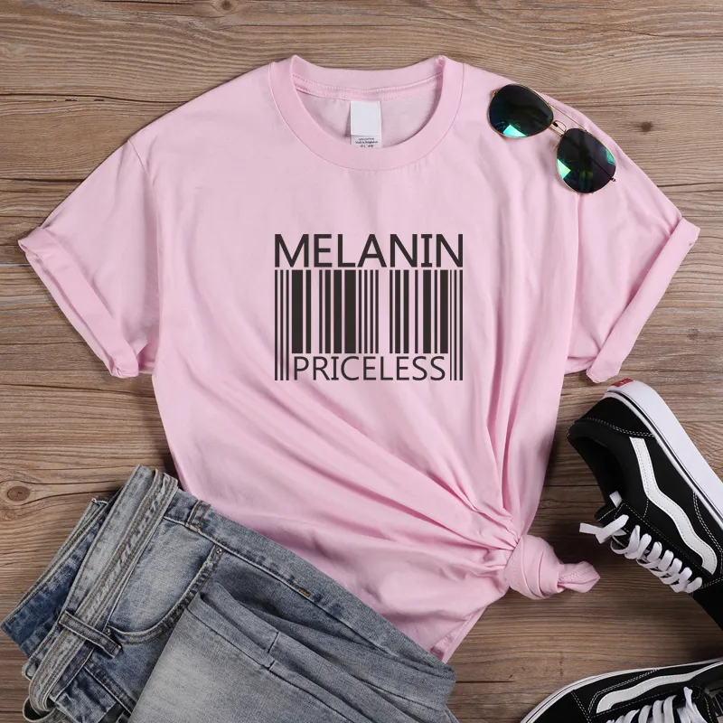 Barcode Trend Street Short Sleeve T-Shirt - Pink Black Word
