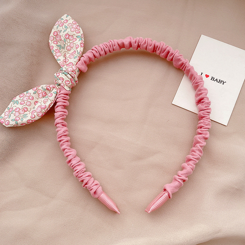 New Pastoral Small Floral Color Matching Ear-free Children's Headband