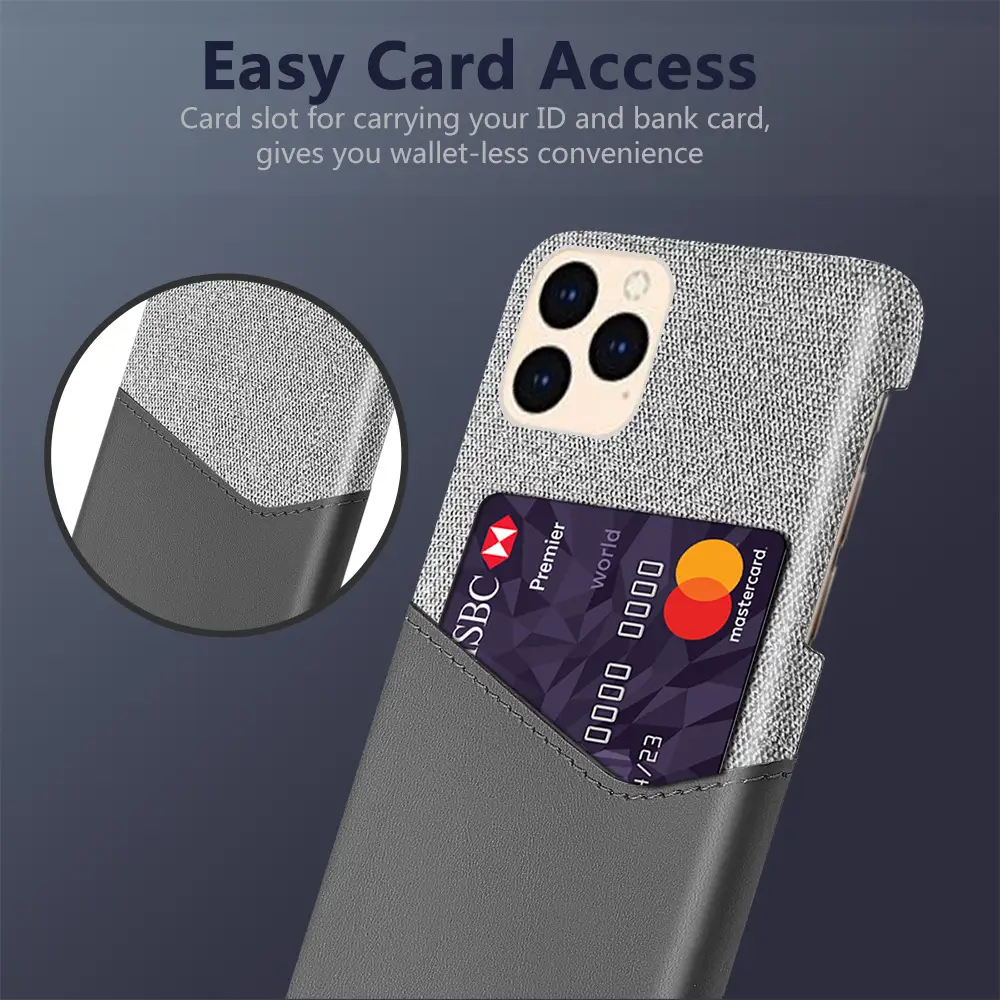 Leather Single Card Holster Case Cover
