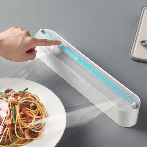 Upgraded Plastic Sharp Cutter Fixing Foil Cling Film Wrap