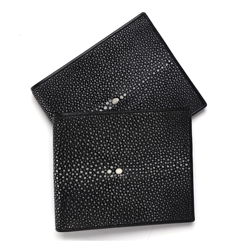 Pearl Fishskin Short Grinding Beads With Cowhide Wallet — foto 11