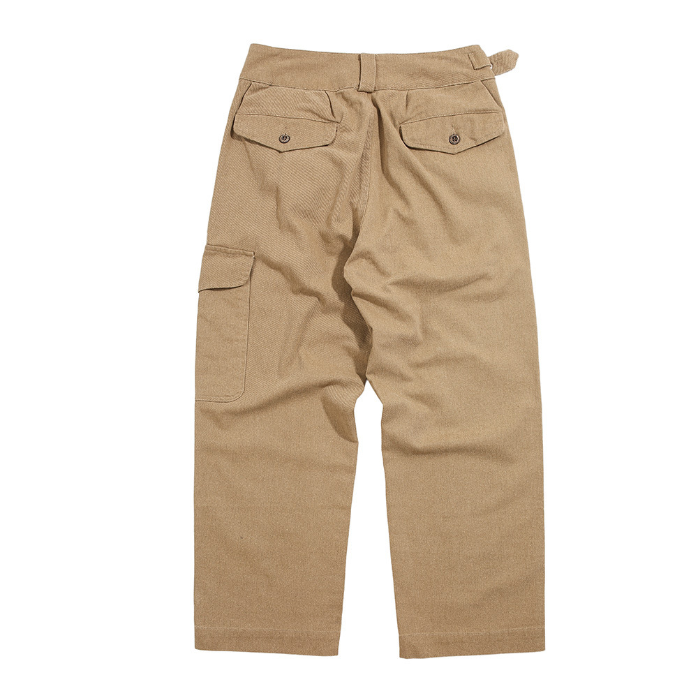 Title 3, Heren effen kleur losse cargo-casual broek met ...