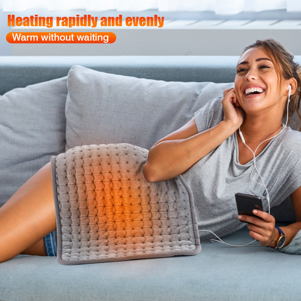 Cozy 10 Level Heating Pad Electric Warming Blanket For Body, Waist,  Lap, Back, Shoulders, And Abdomen, Fast Heat Throw With Adjustable Temperature, Machine Washable For Home, Office, Travel 