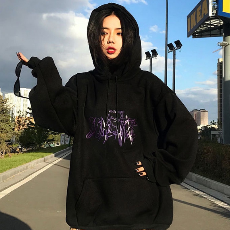 Title 6, Hooded Sweater Women Long-Sleeved Harajuku Styl...