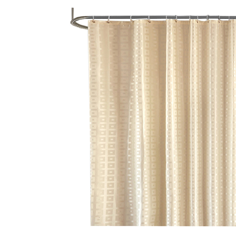 Waterproof And Quick Drying Thickened Jacquard Bathroom Curtain