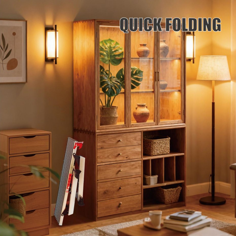 Folding Work Platform, Aluminum Drywall Stool Ladder, 660 Lbs Load Capacity... 7