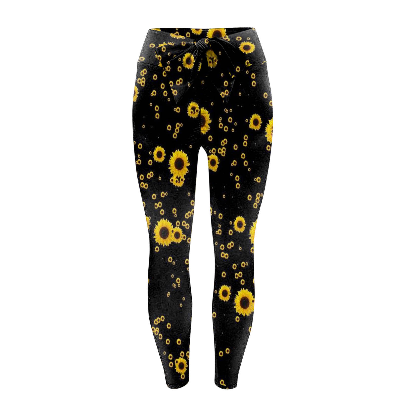 High-waist Printed Stretch-fitting Sports Fitness Yoga Pants, Outer Hip Pants