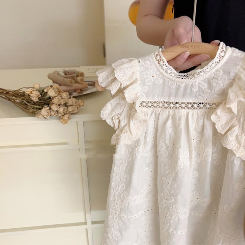 Title 2, Girls Fashion Flying Sleeves French Dress