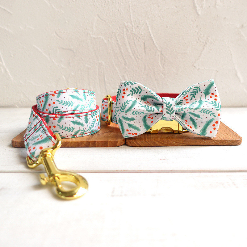 Collar Leash Bow Tie