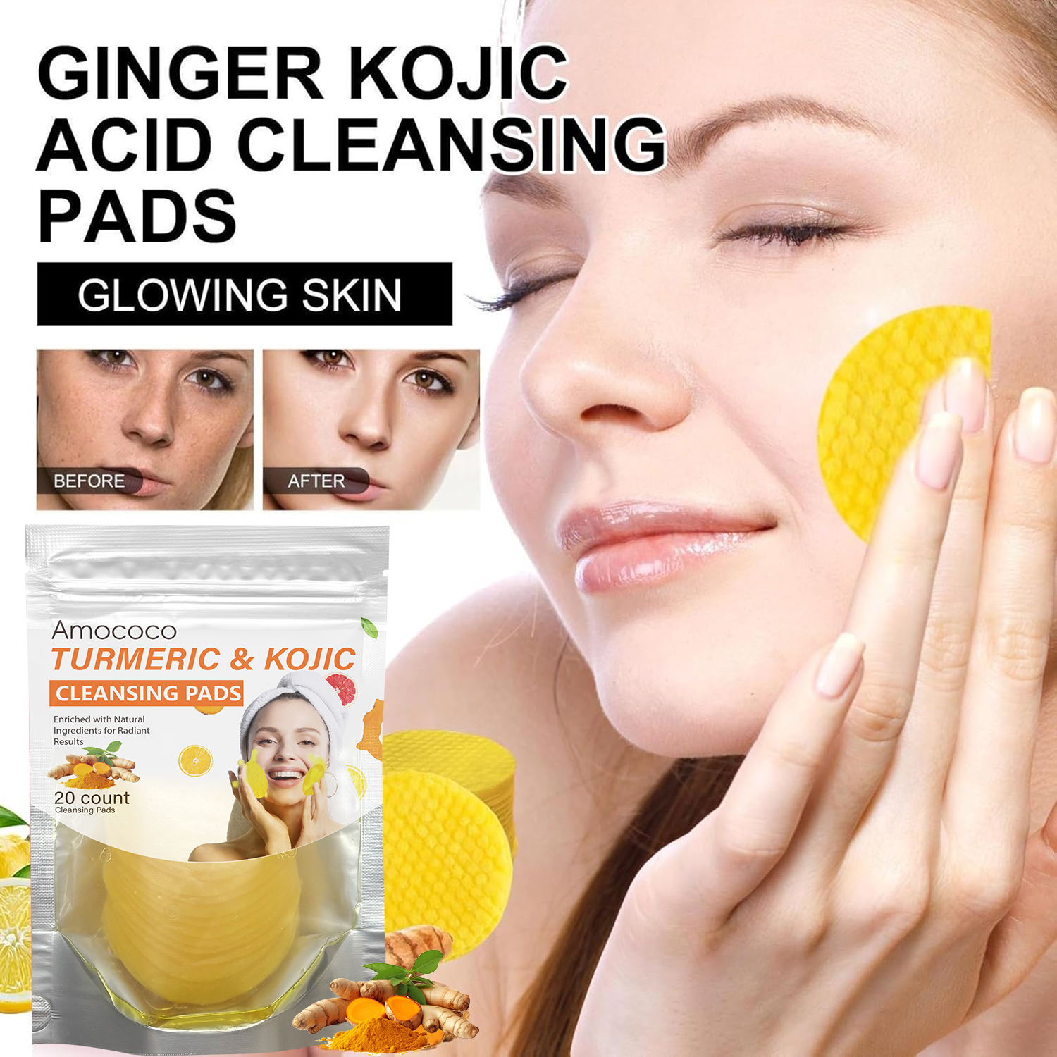 Only Supports Self Pickup With Waybill Amococo Turmeric & Kojic Cleansing Pads... 5