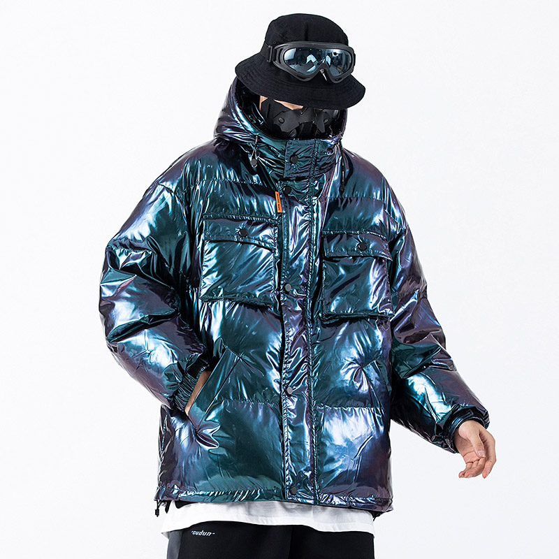 Title 3, Dark Reflective Cargo Parka Jackets Mens Hip Ho...