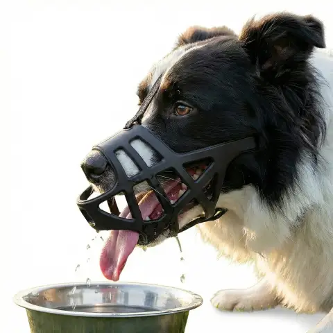 Breathable Basket Dog Muzzle for Large Breeds Adjustable Mask