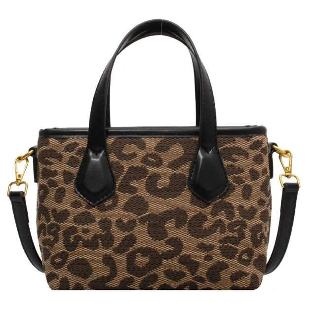 Small Bag Female Leopard Print Portable Fashion Black - Shop at LoveMi