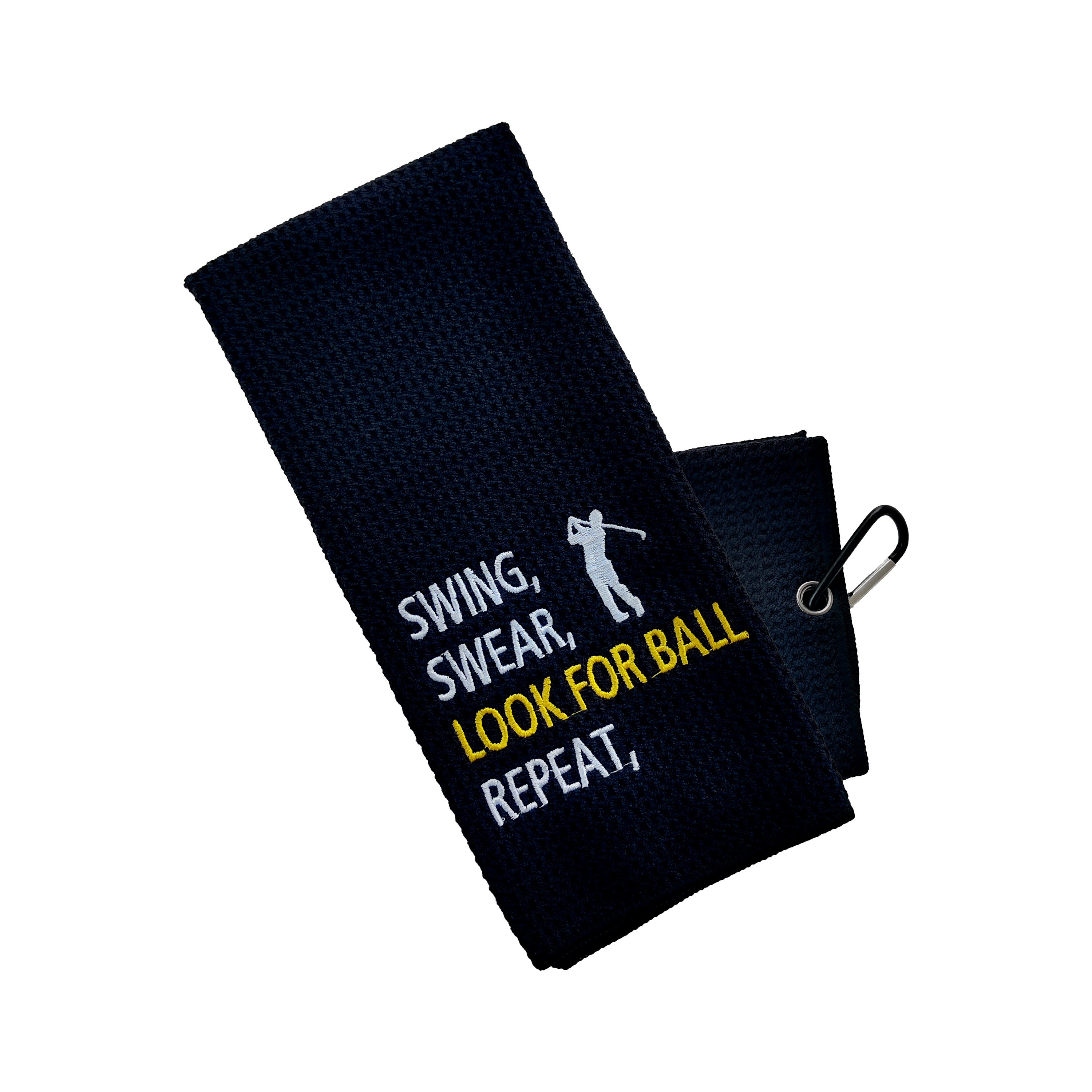 Two-piece Set Super Water Absorbent Printed Microfiber Embroidery Golf Towel_voghion.com