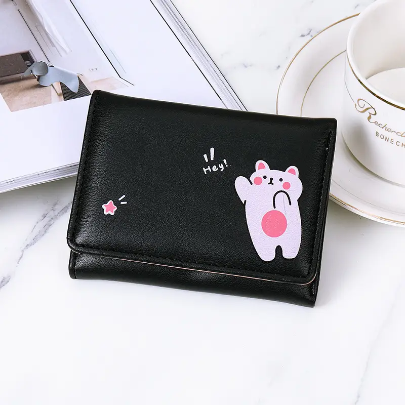 Cute And Simple Printed Student Multi-card Coin Purse