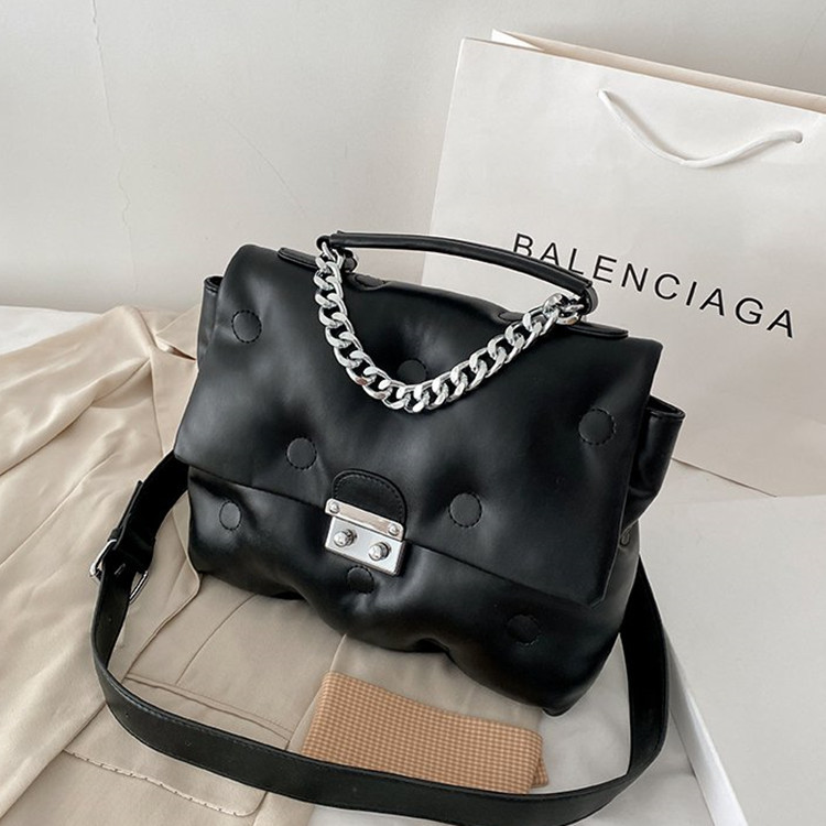Soft Leather Space Bag All-match Large-capacity One-shoulder Messenger Handbag