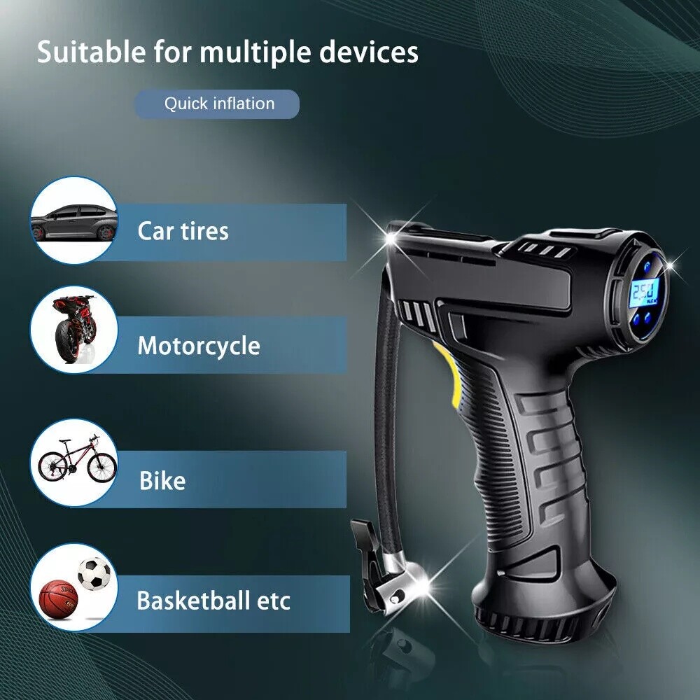 Car Tyre Inflator  Cordless  12V Electric Car Tire Air Compressor