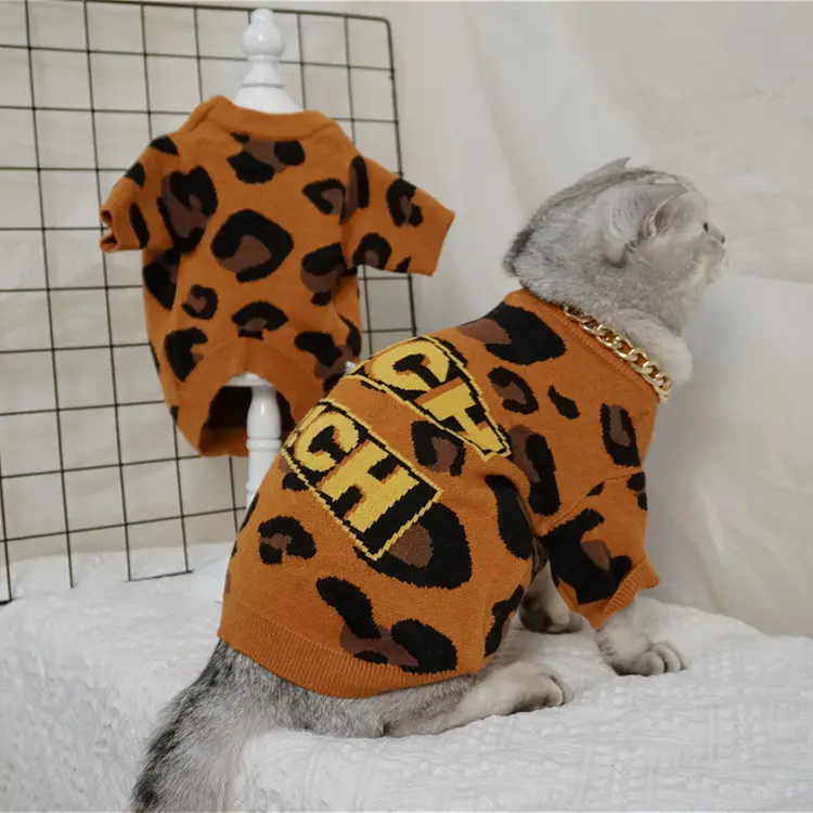 Autumn and Winter Knitted Wool Clothes for Cats