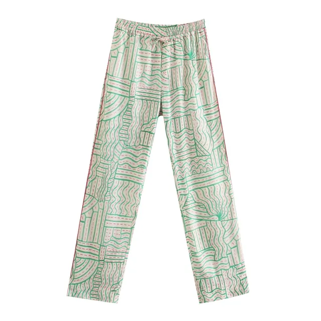 Women's Summer Pajamas Style Flared Pants Red - Shop at LoveMi