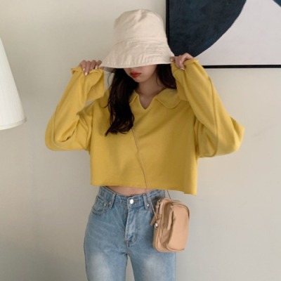 Fashion Loose Short Long Sleeve Baby Shirt T-shirt Top