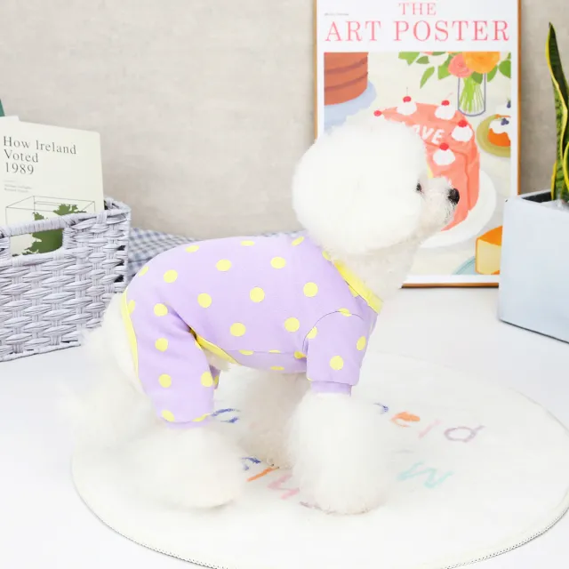 Pet Clothing Spring And Summer Puppy Clothes Purple - Shop at LoveMi