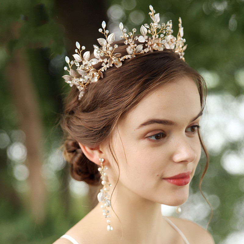 Bridal Hair Accessories Handmade Crown Wedding Accessories