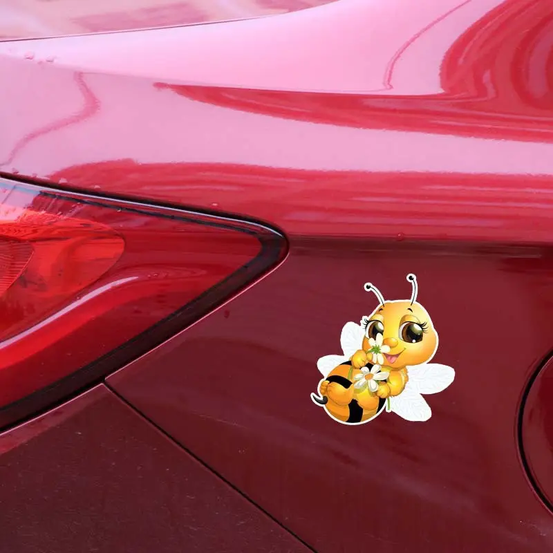 Cartoon Little Bee Car Body Bumper Window