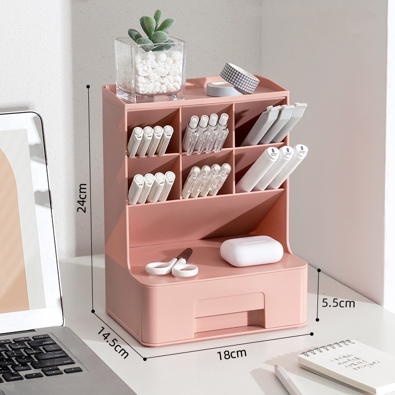 Cute Stationery Organizer for Desk (4 Colors)