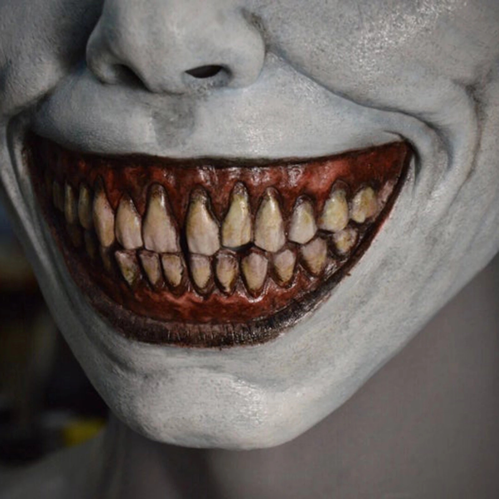 Halloween Scary White Eyed Demon Mask — foto 7