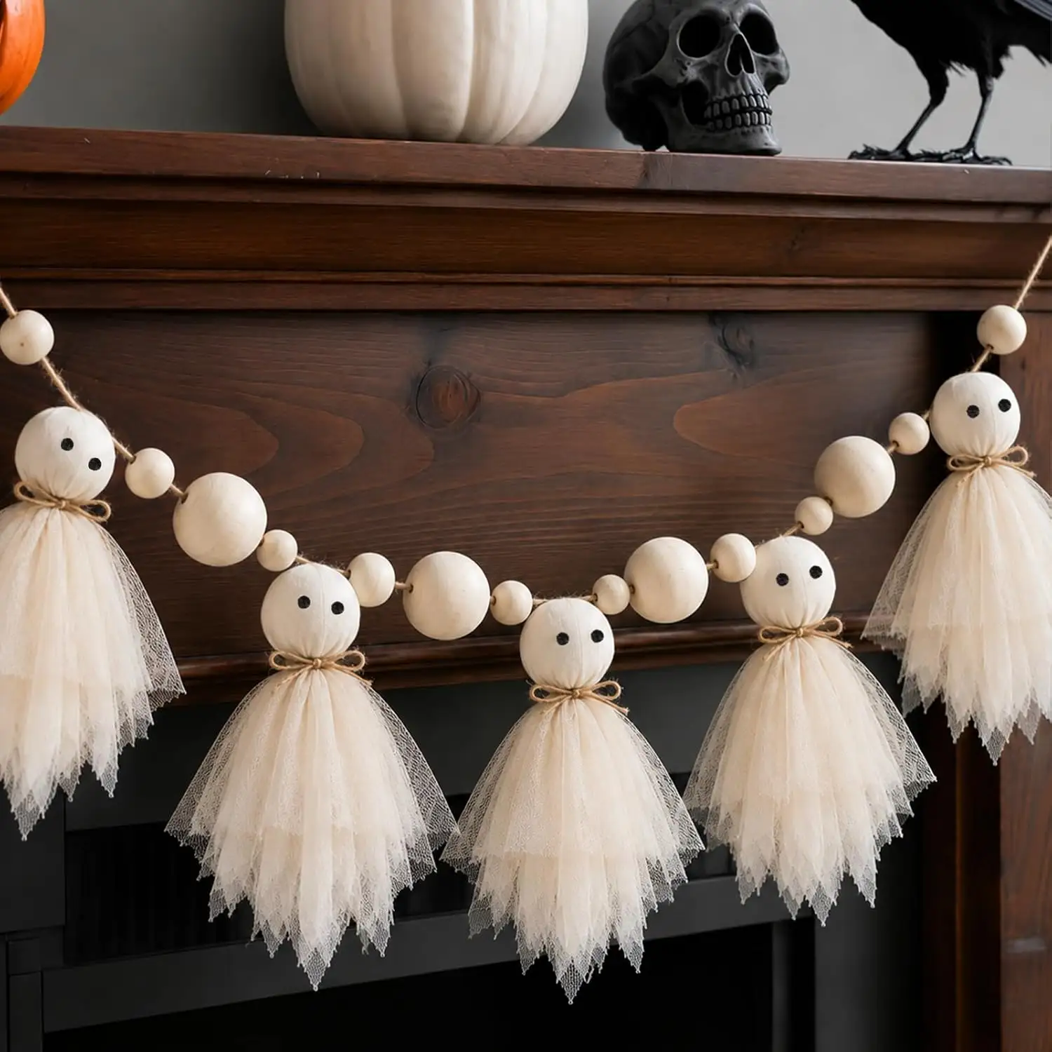 6.5 Ft Halloween Ghost Garland