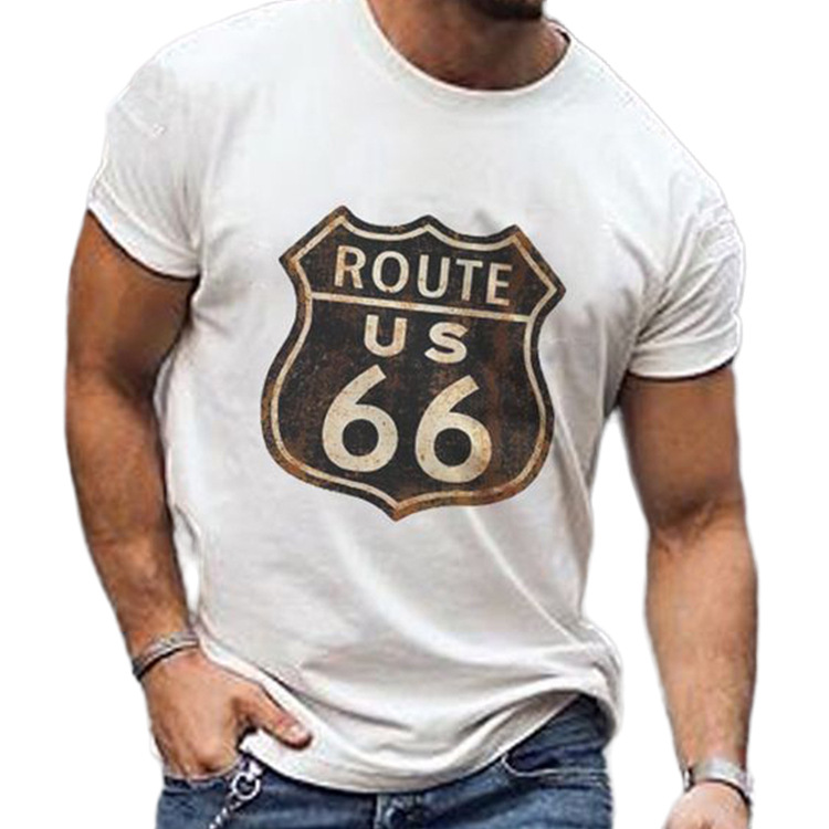 Title 2, Mens printed short sleeve cotton T-shirt for e...